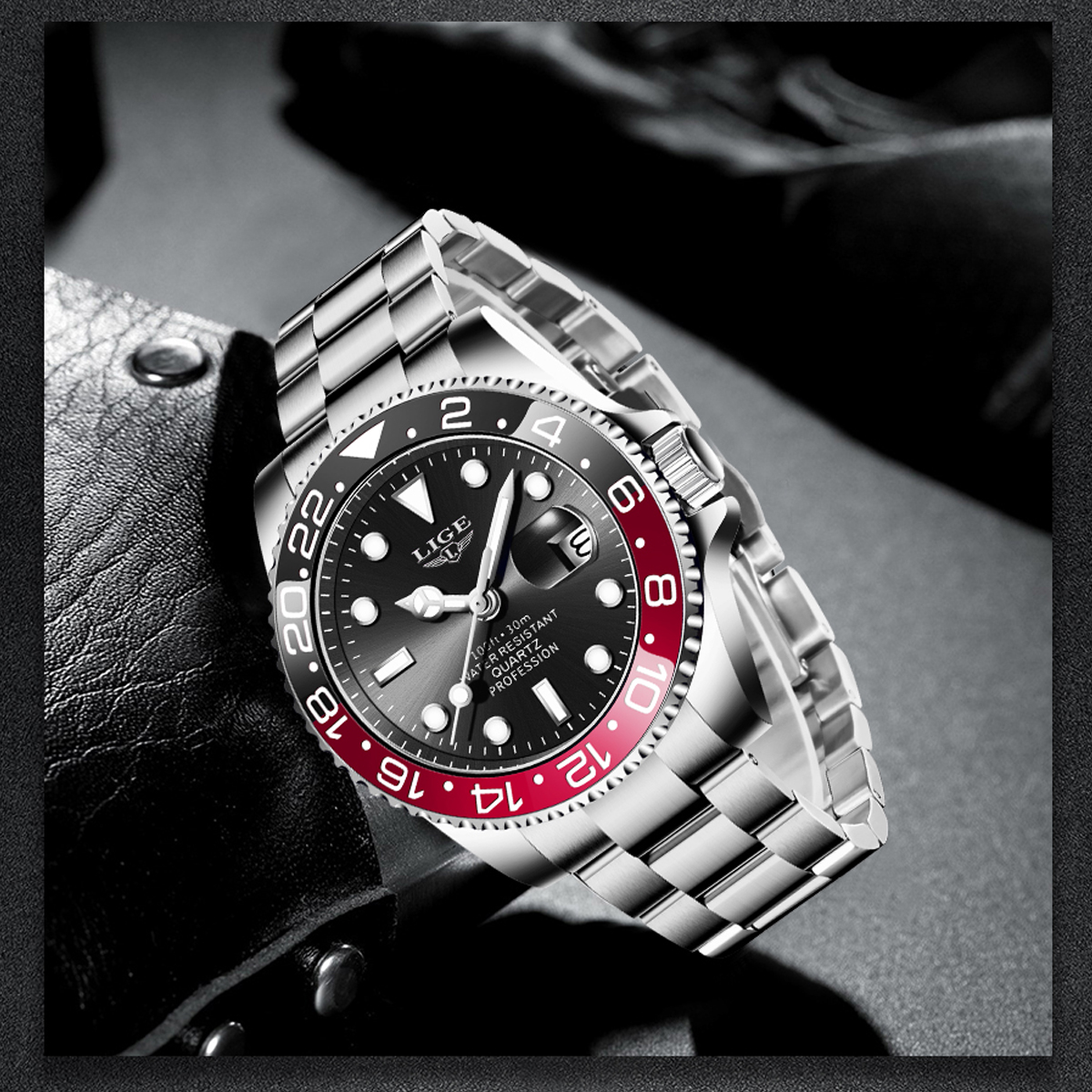 LIGE New Luxury Couple Watches - Luxury Watch Organizer recension och pris