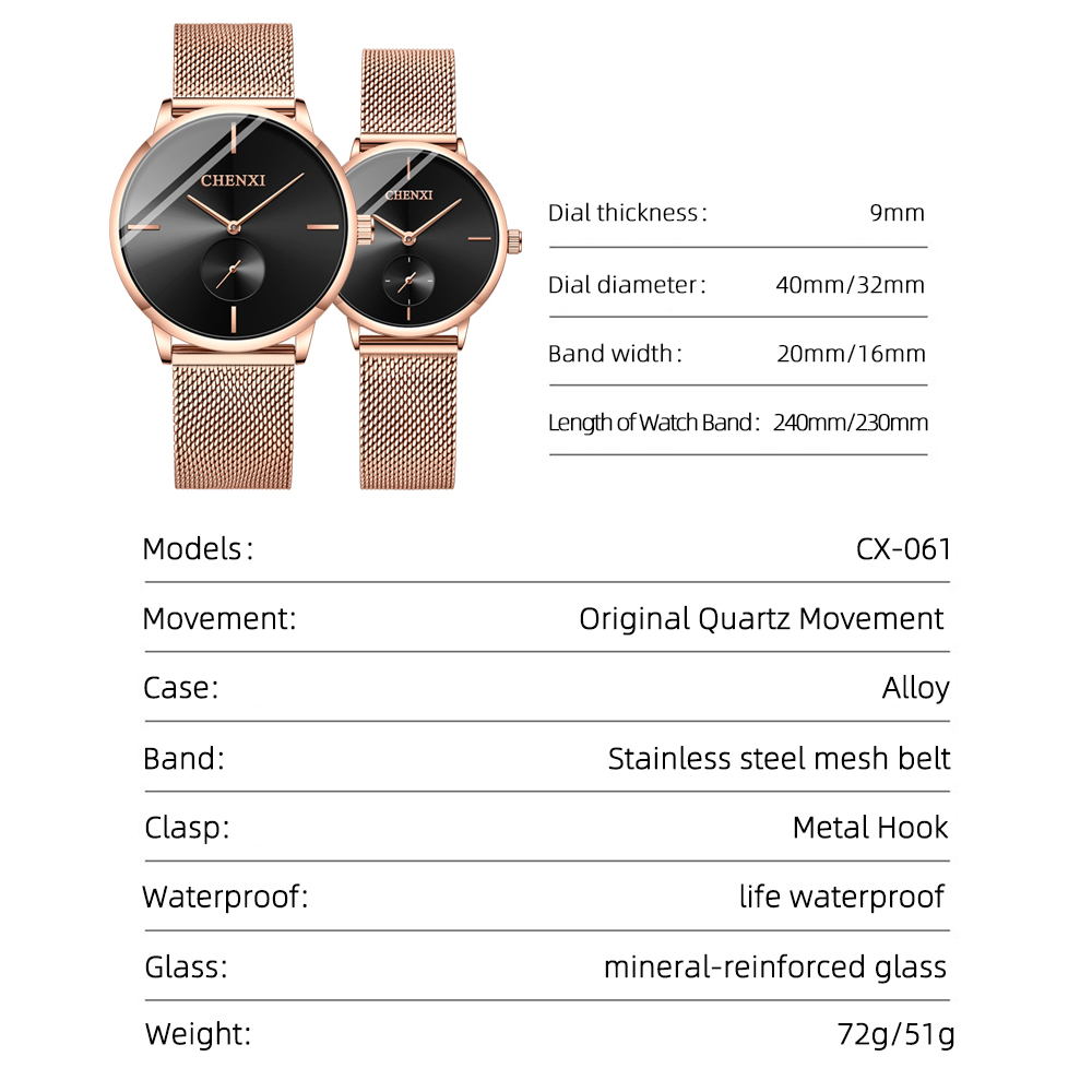 CHENXI Luxury Waterproof Men W - Luxury Watch Wallpaper recension och pris